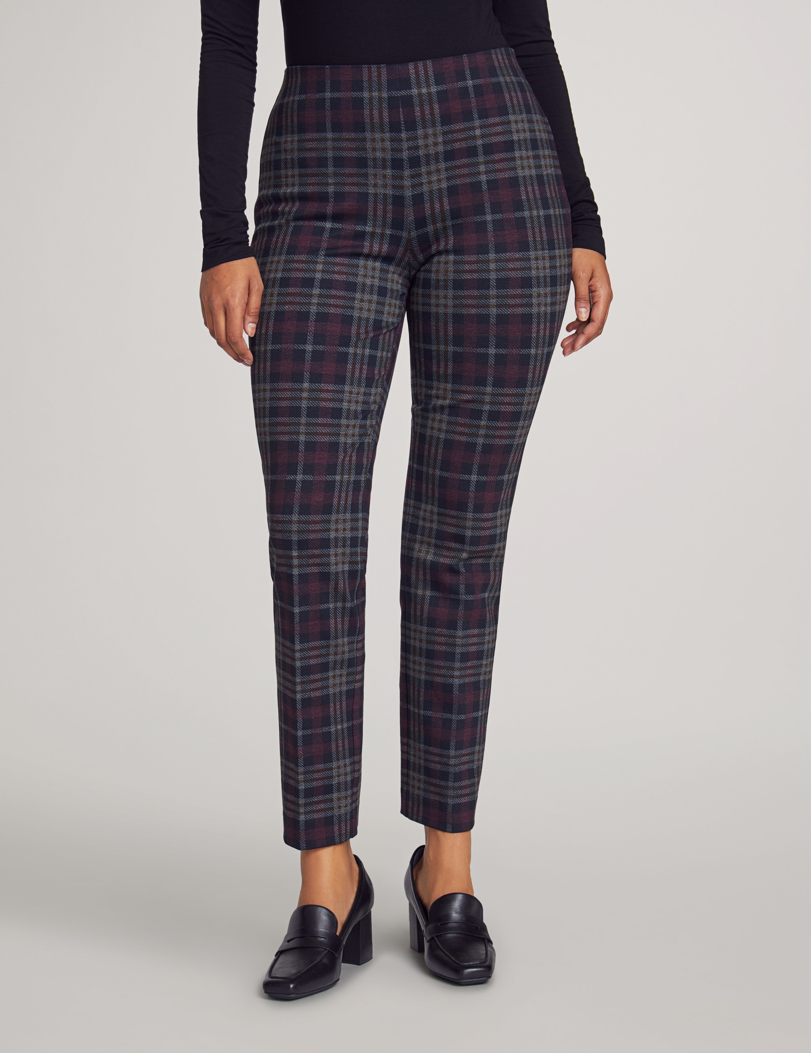 Pull on Plaid Hollywood Waist Straight Ankle sold by Anne Klein product image thumbnail 2