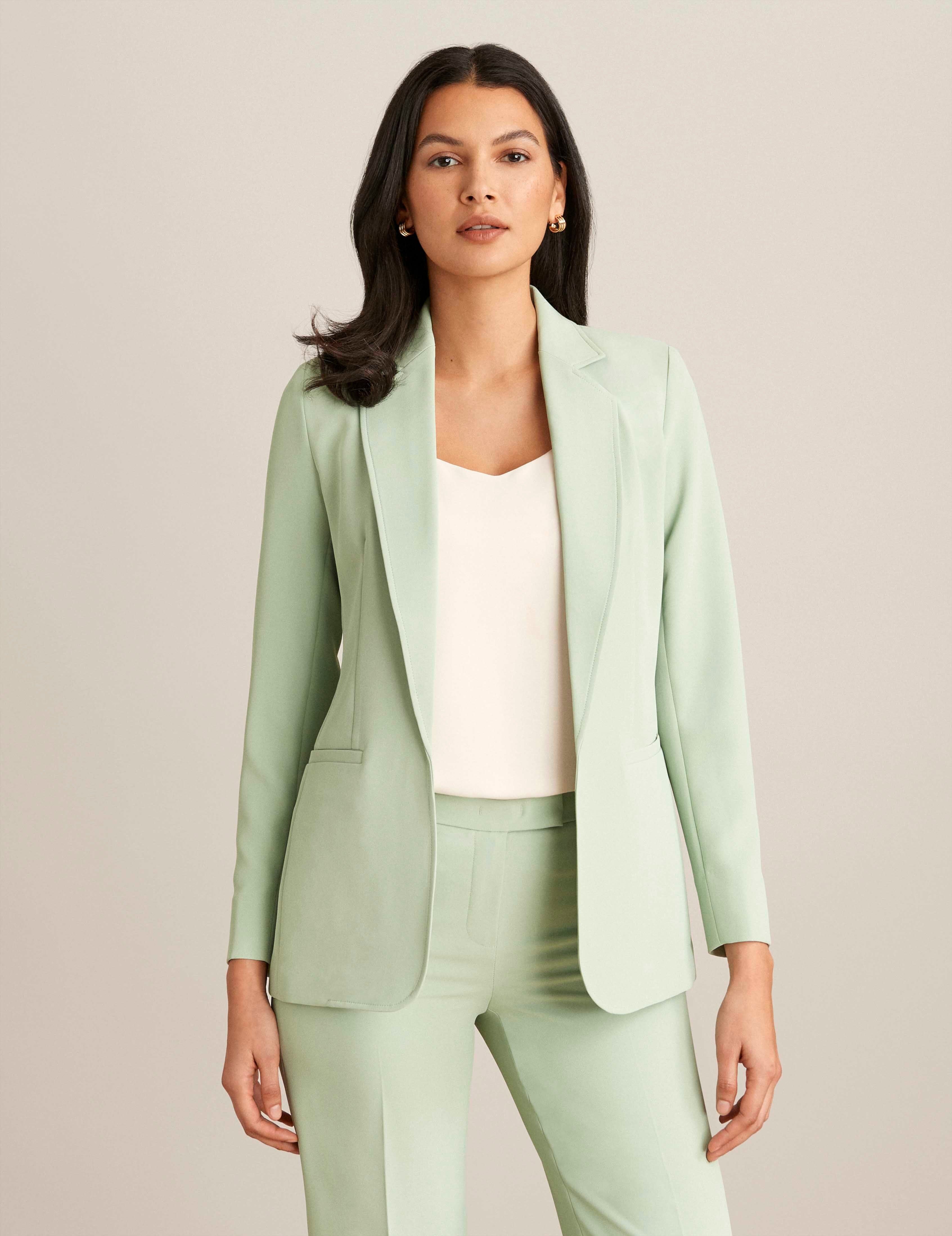 Vision Twill Open Notch Collar Jacket sold by Anne Klein product image thumbnail 2