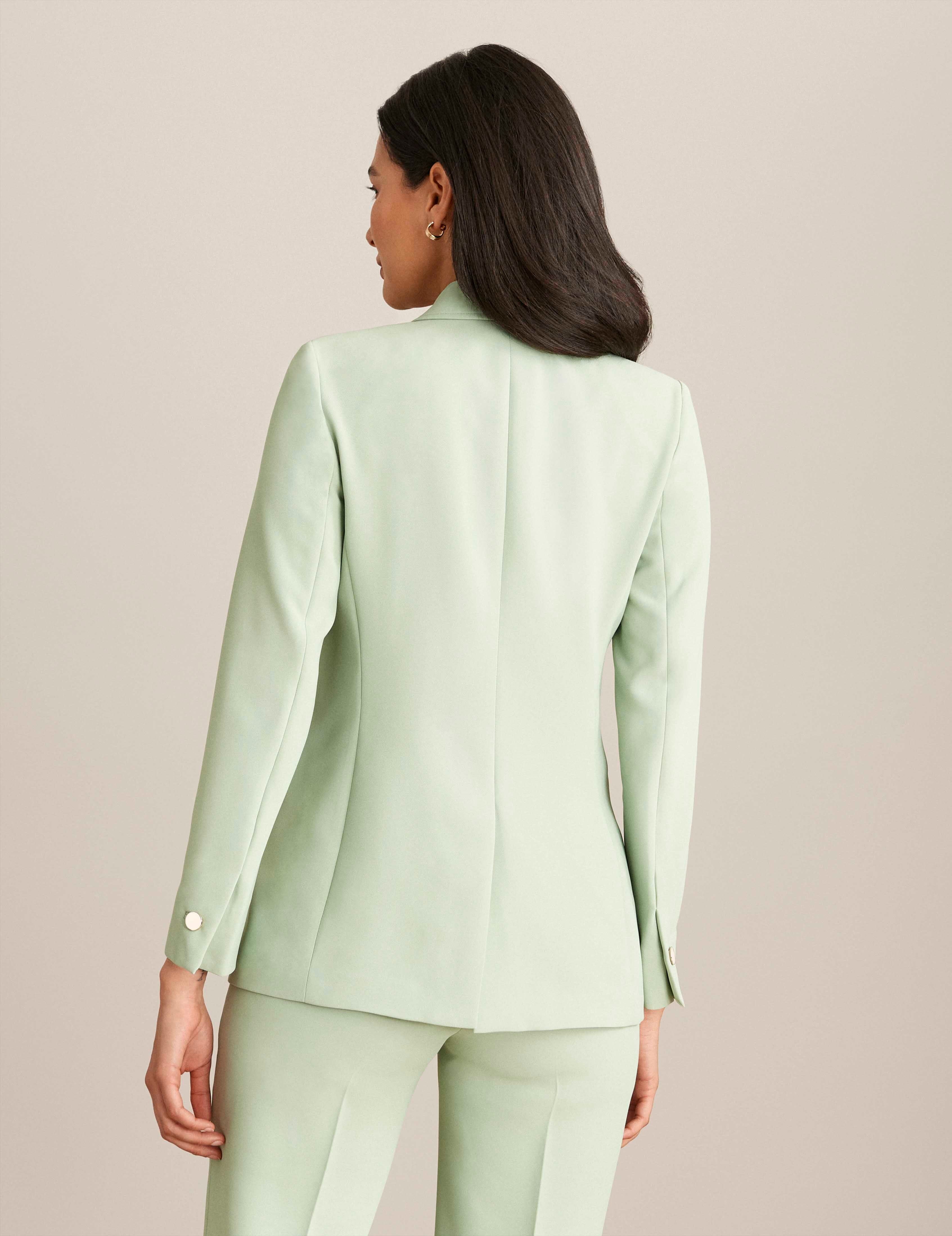 Vision Twill Open Notch Collar Jacket sold by Anne Klein product image thumbnail 3