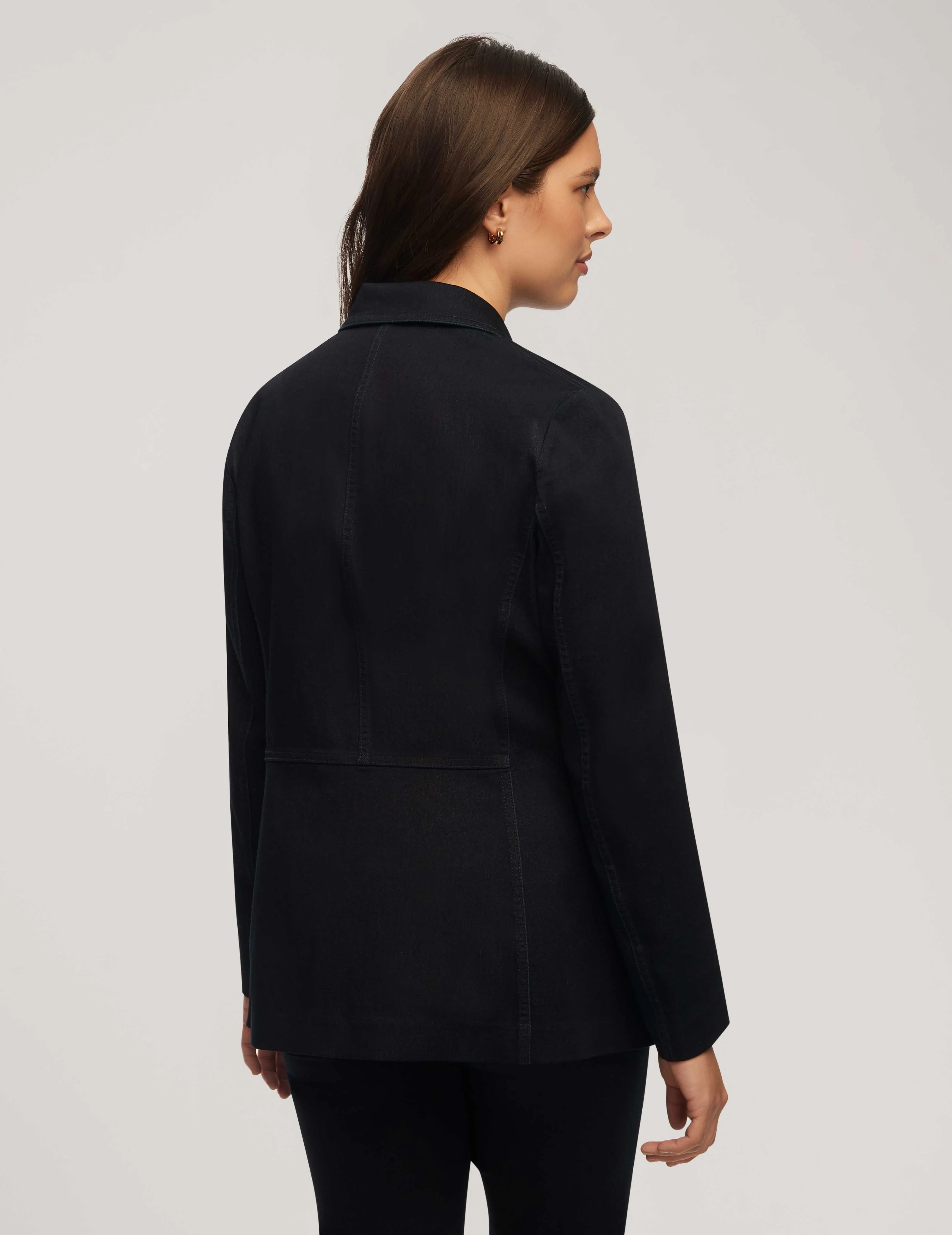 Denim Faux Double Breasted Jacket- Sale sold by Anne Klein product image thumbnail 3