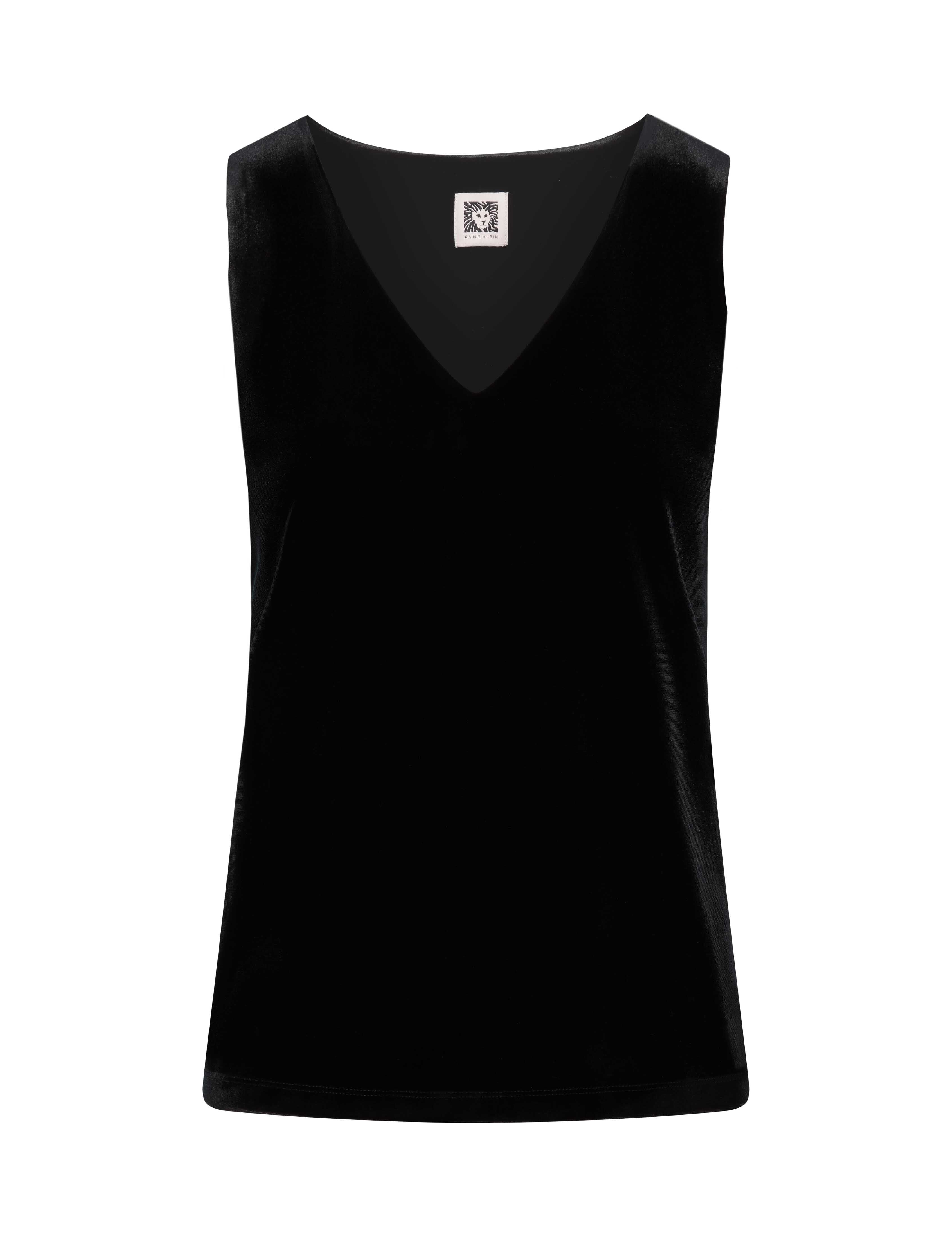 Velour V-Neck Stretch Tank- Clearance sold by Anne Klein