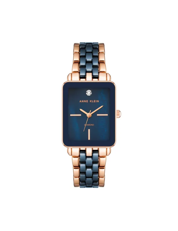 Ceramic Diamond Dial Watch sold by Anne Klein