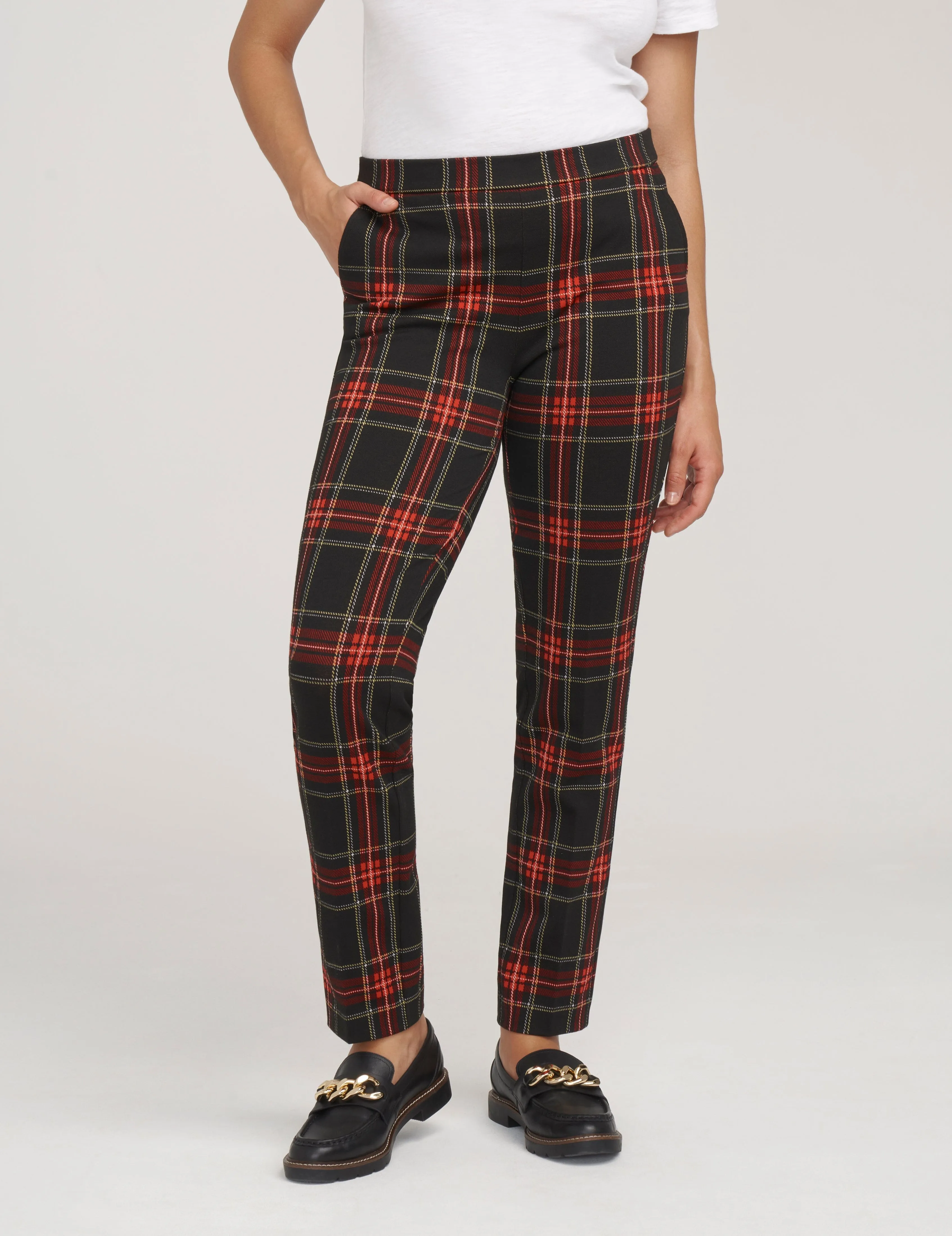 Plaid Slim Ankle Pant- Sale sold by Anne Klein product image thumbnail 4
