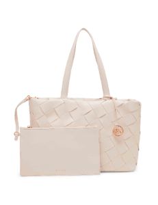 Smooth Woven Tote With Pouch sold by Anne Klein