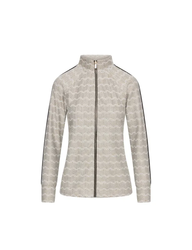 Chevron Knit Zip Front Jacket- Sale sold by Anne Klein