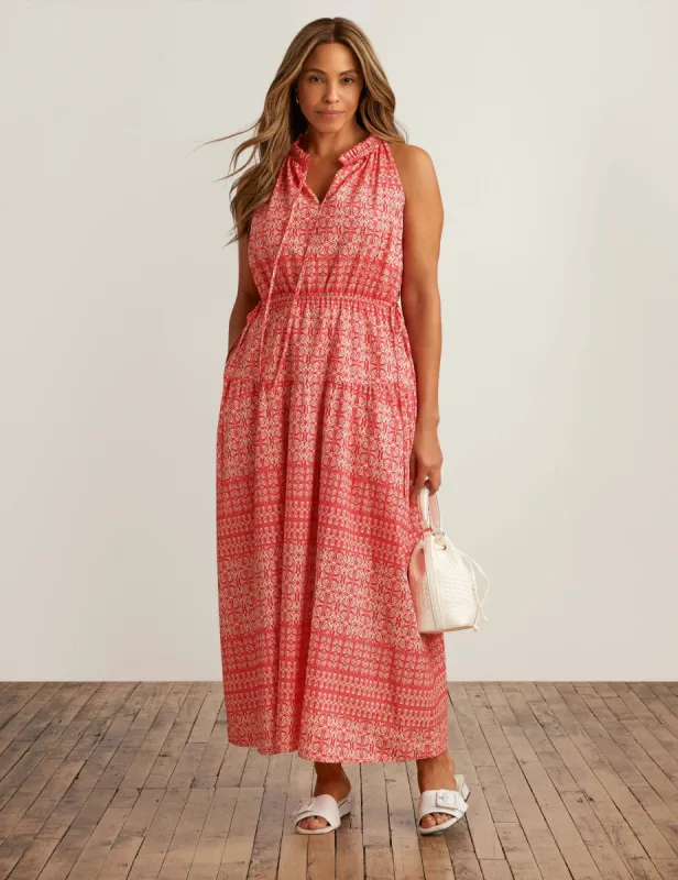 Drawstring Maxi Dress sold by Anne Klein