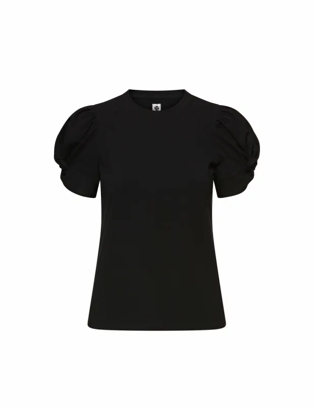 Costal Knit SS Twisted Puff Slv Top- Clearance sold by Anne Klein