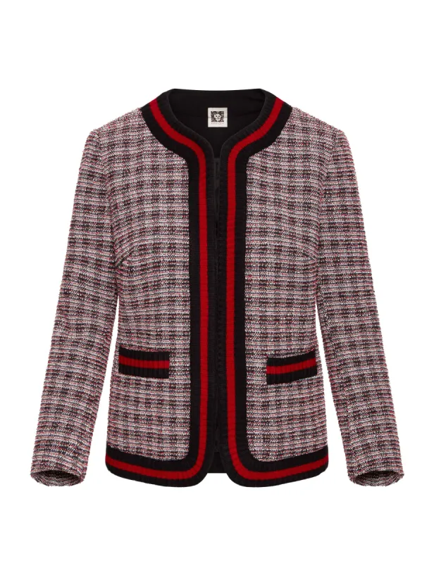 Rib Knit Collarless Jacket- Clearance sold by Anne Klein