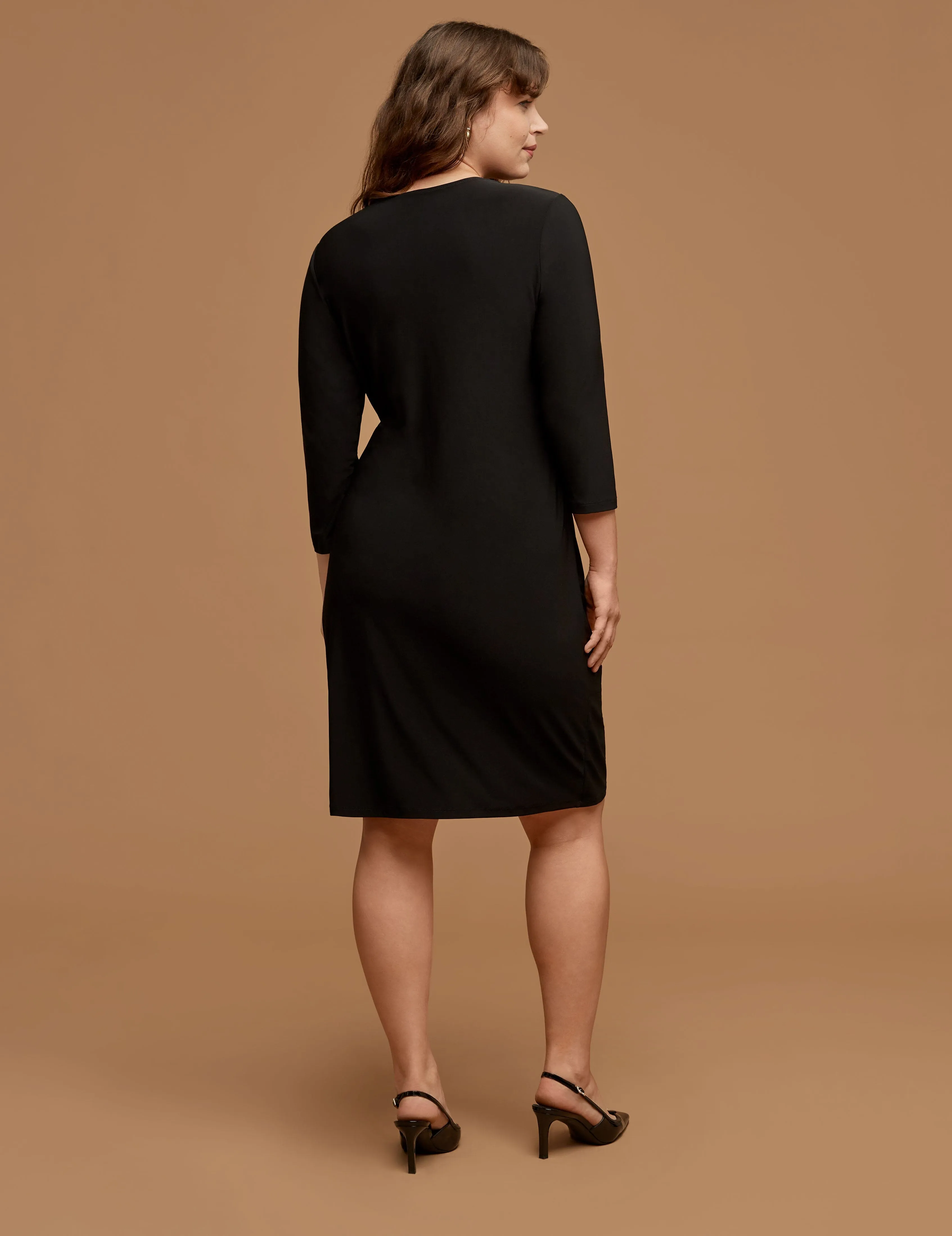 Plus Size Wrap Dress sold by Anne Klein product image thumbnail 2