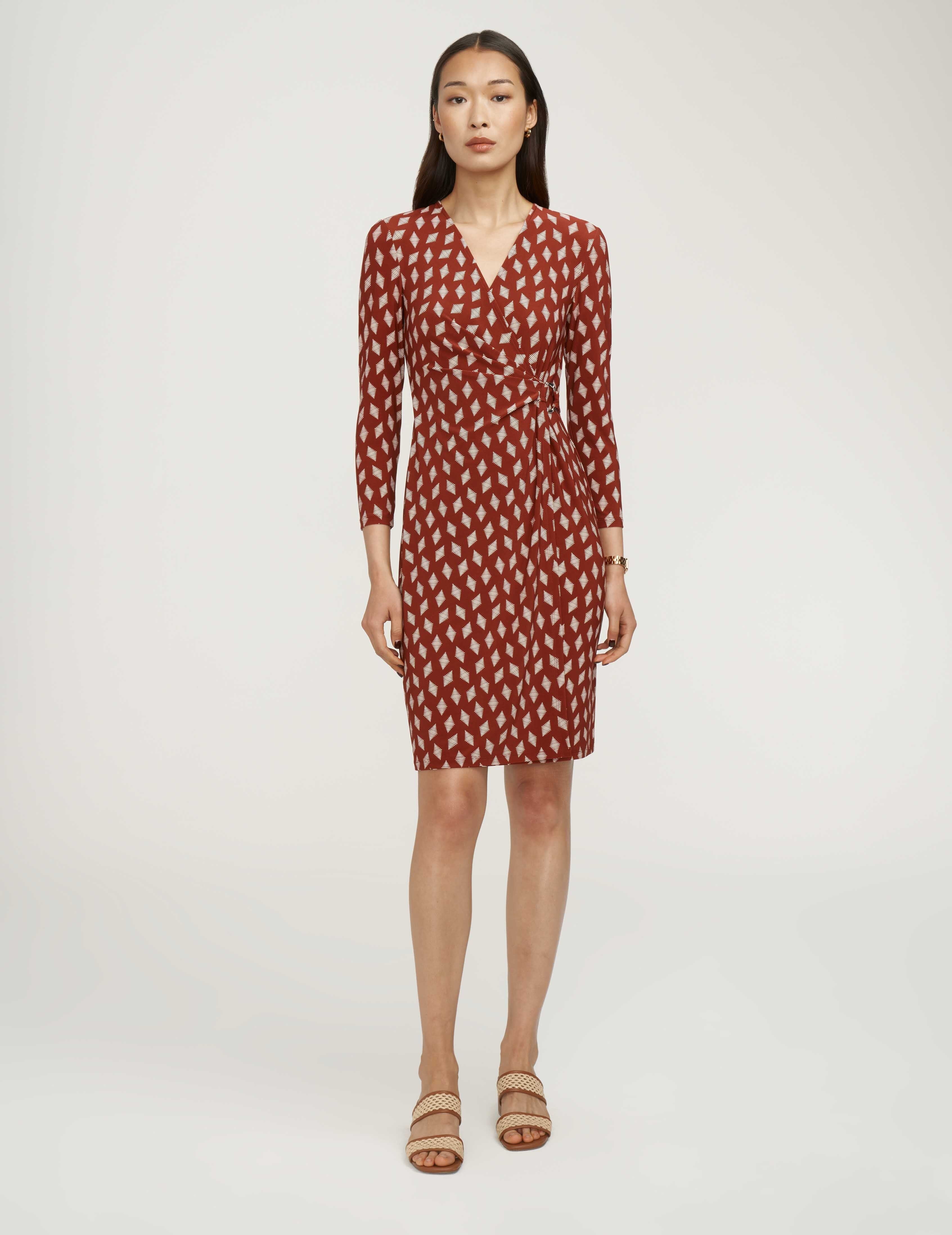 Printed Signature Wrap Dress- Sale sold by Anne Klein product image thumbnail 5