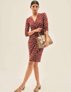 Printed Signature Wrap Dress- Sale sold by Anne Klein