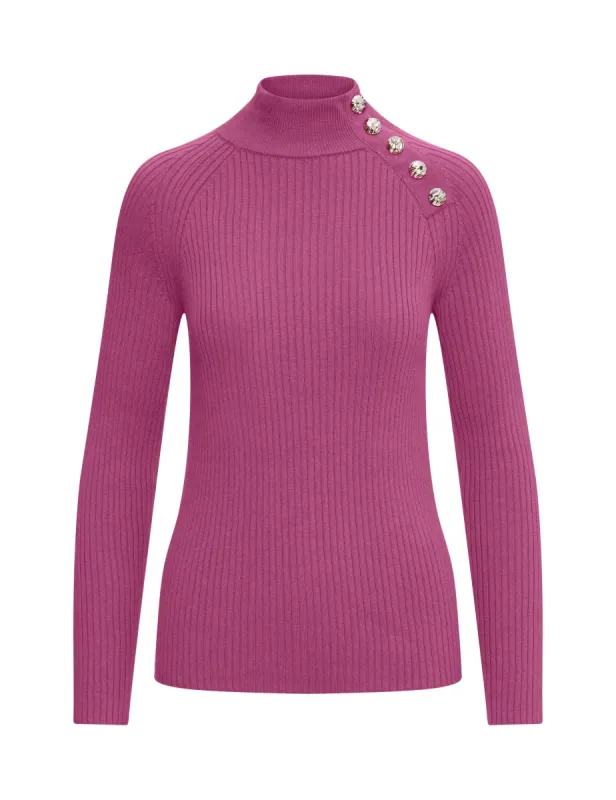Ribbed Raglan Pullover- Clearance made by Kasper