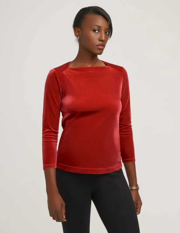 Velour Envelope Top- Sale sold by Anne Klein
