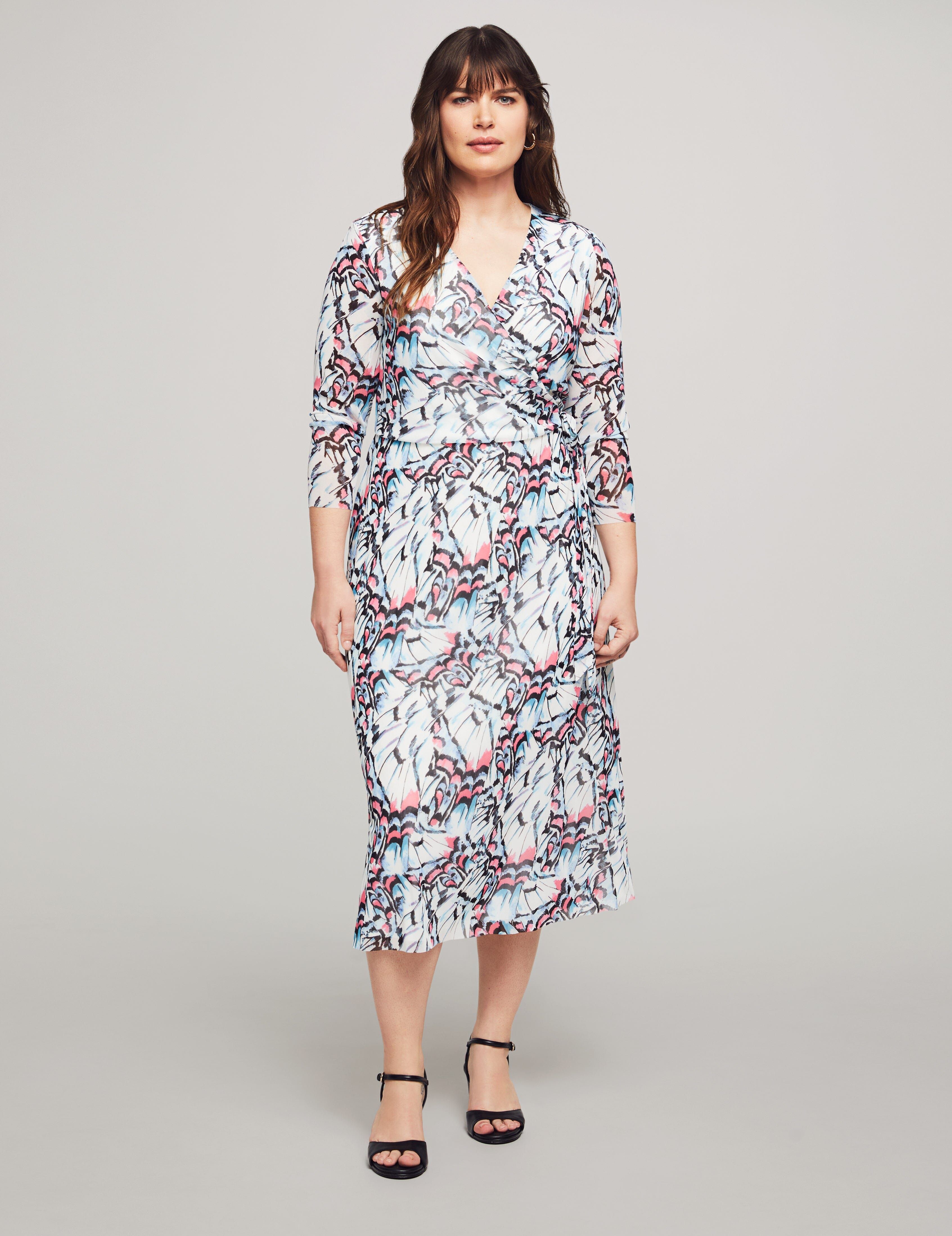 Plus Size Midi Wrap Dress sold by Anne Klein