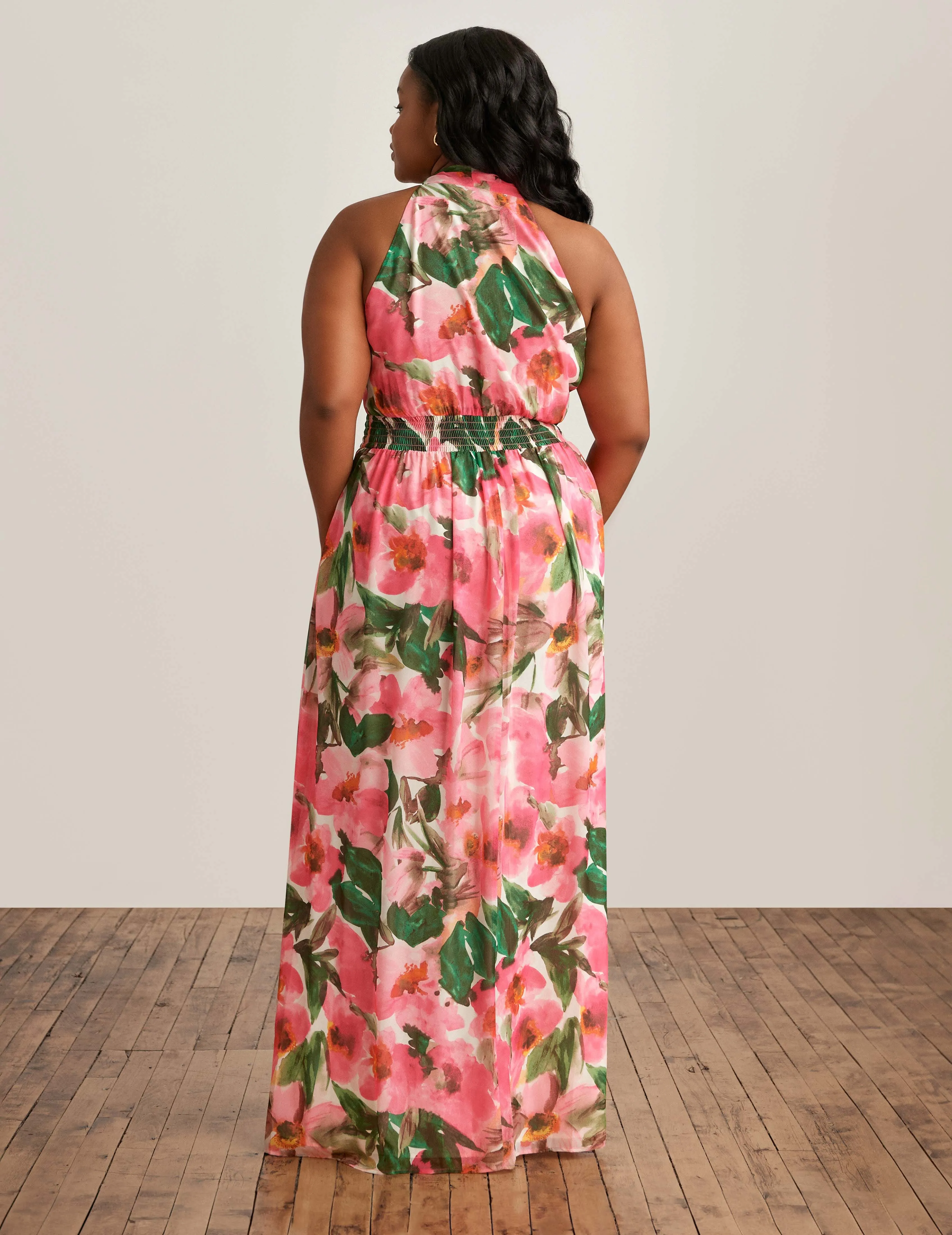 Plus Size Halter Neck Bow Maxi - Sale sold by Anne Klein product image thumbnail 2