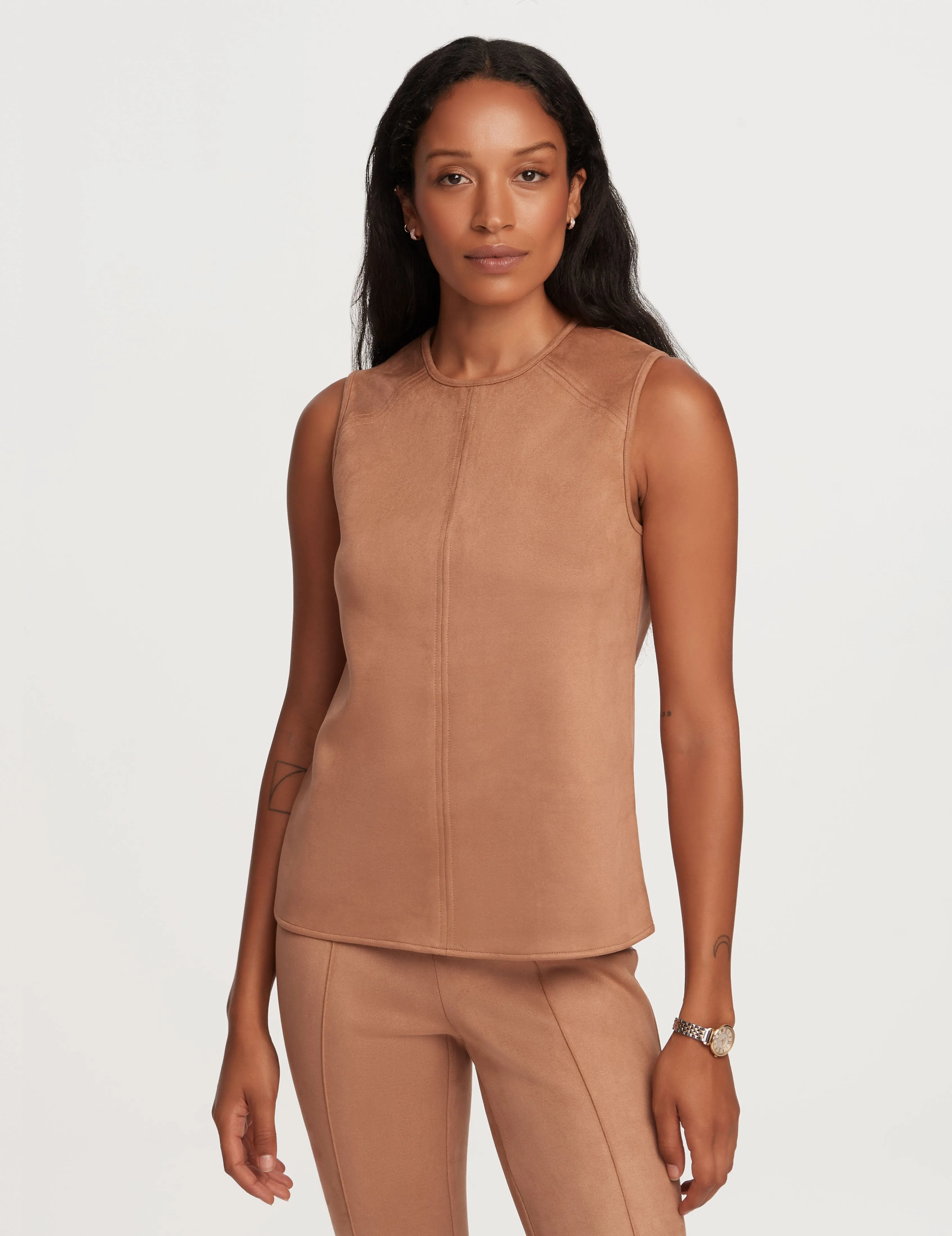 Sleeveless Shell With Topstitching- Sale sold by Anne Klein product image thumbnail 2