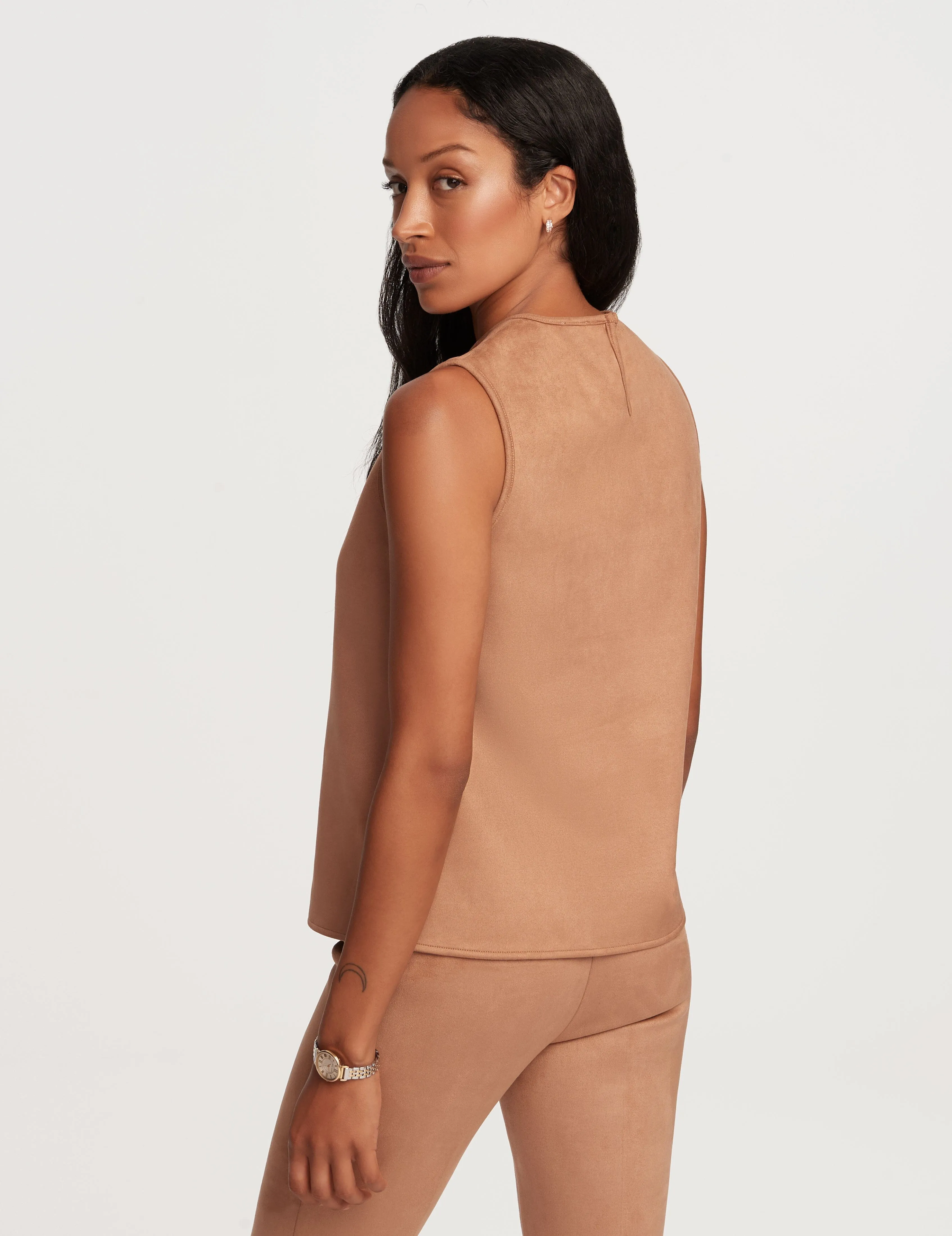 Sleeveless Shell With Topstitching- Sale sold by Anne Klein product image thumbnail 3