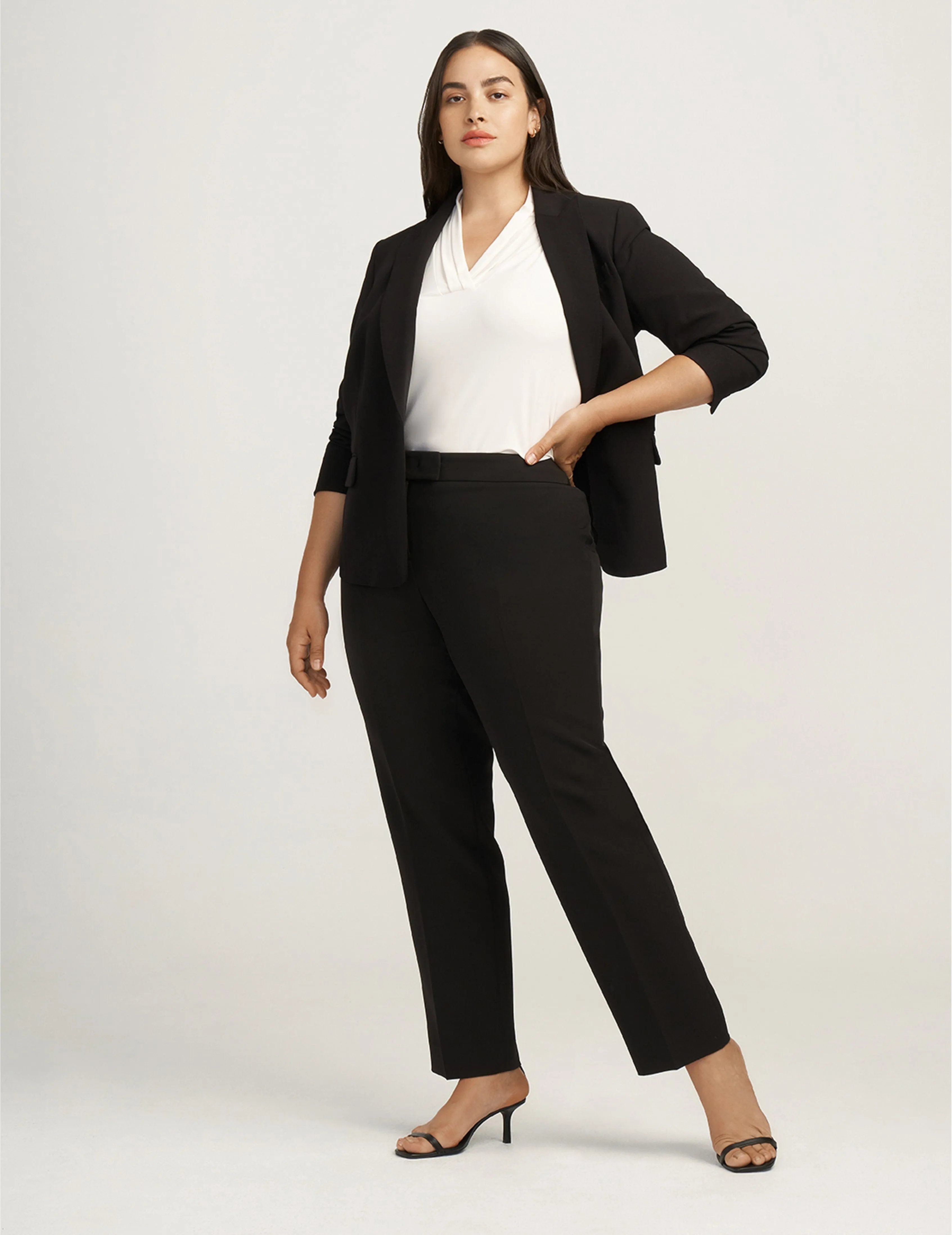 Plus Size One Button Jacket- Clearance sold by Anne Klein product image thumbnail 2