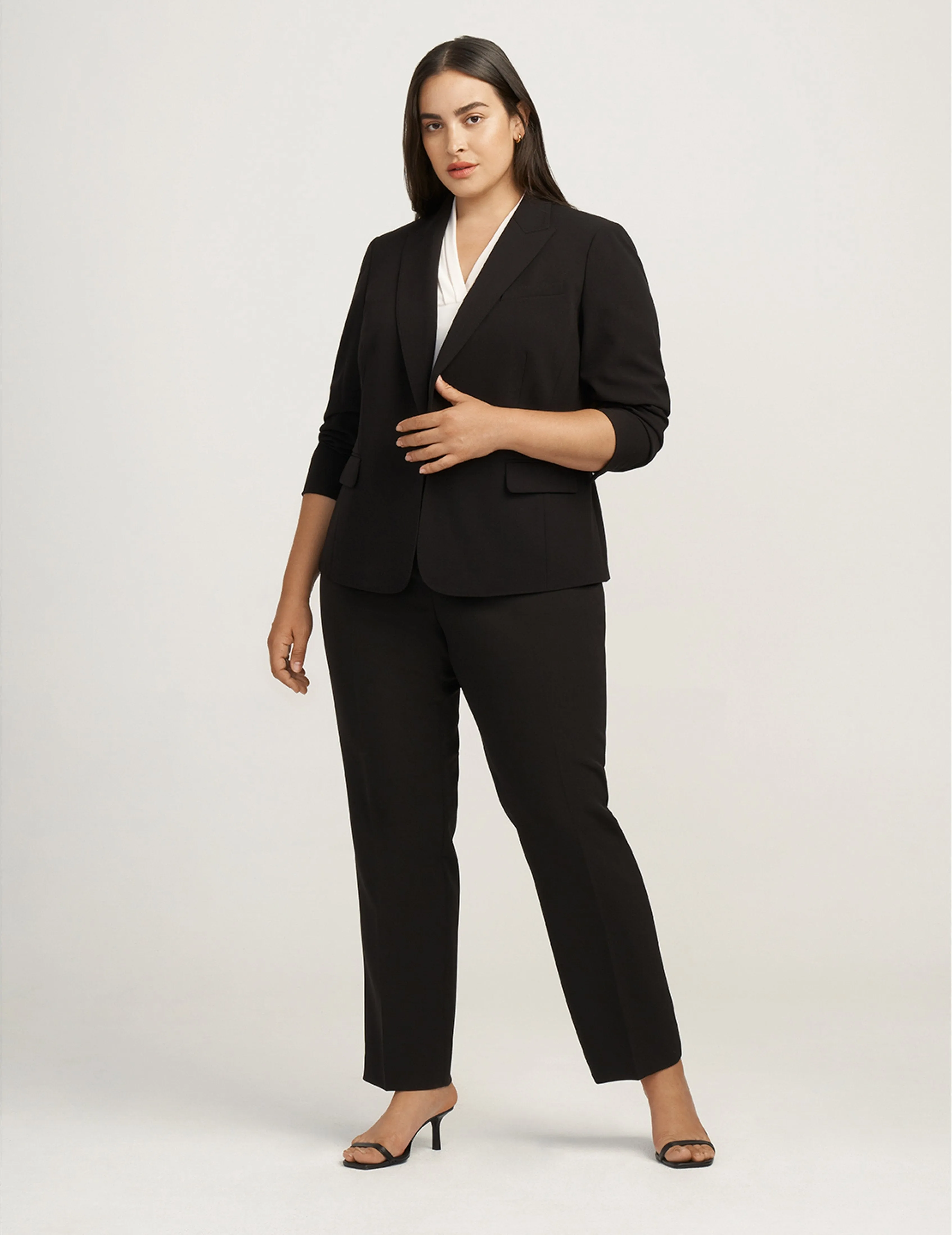 Plus Size One Button Jacket- Clearance sold by Anne Klein product image thumbnail 4