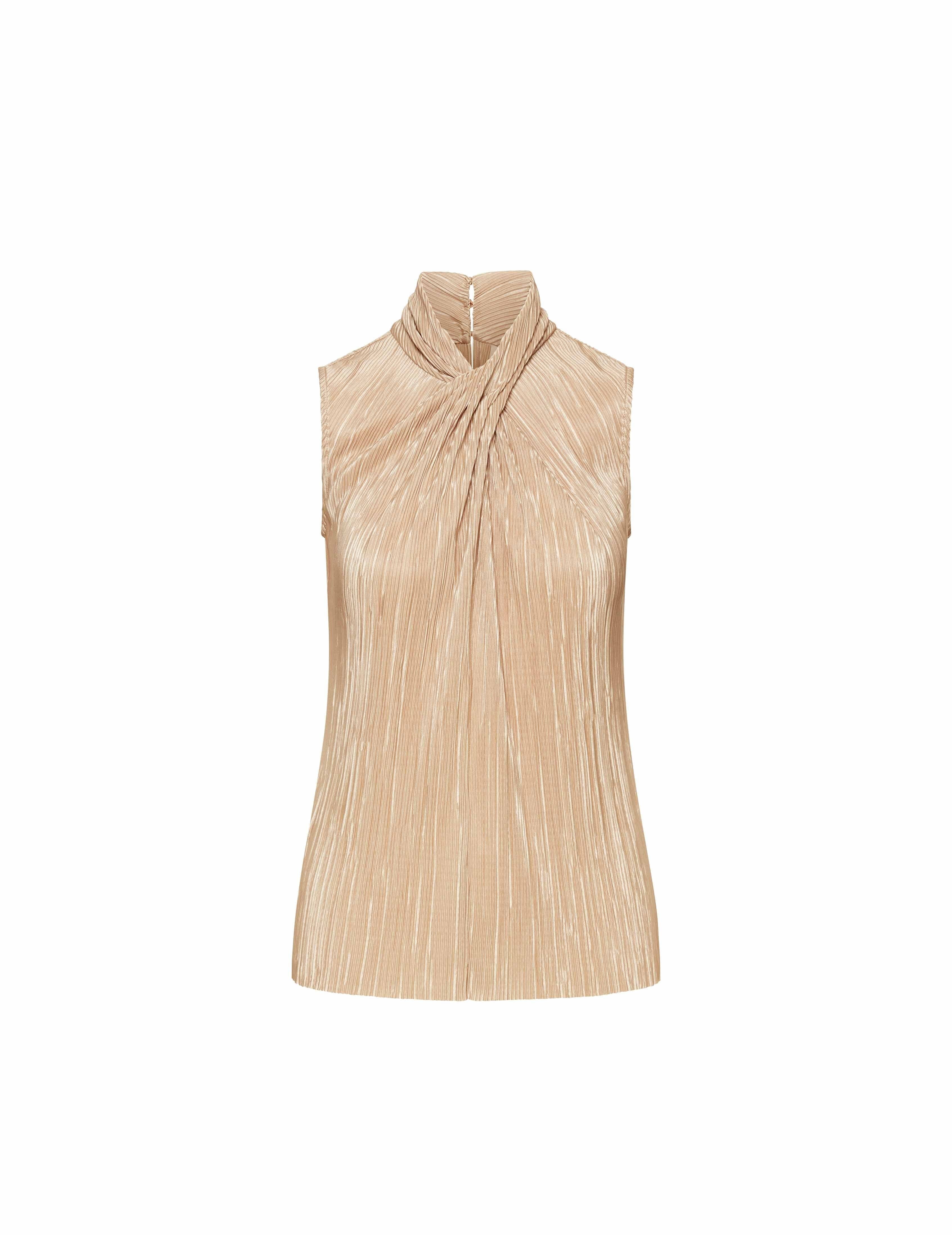 Charmeuse Sleeveless Twist Neck Top- Sale sold by Anne Klein product image thumbnail 5