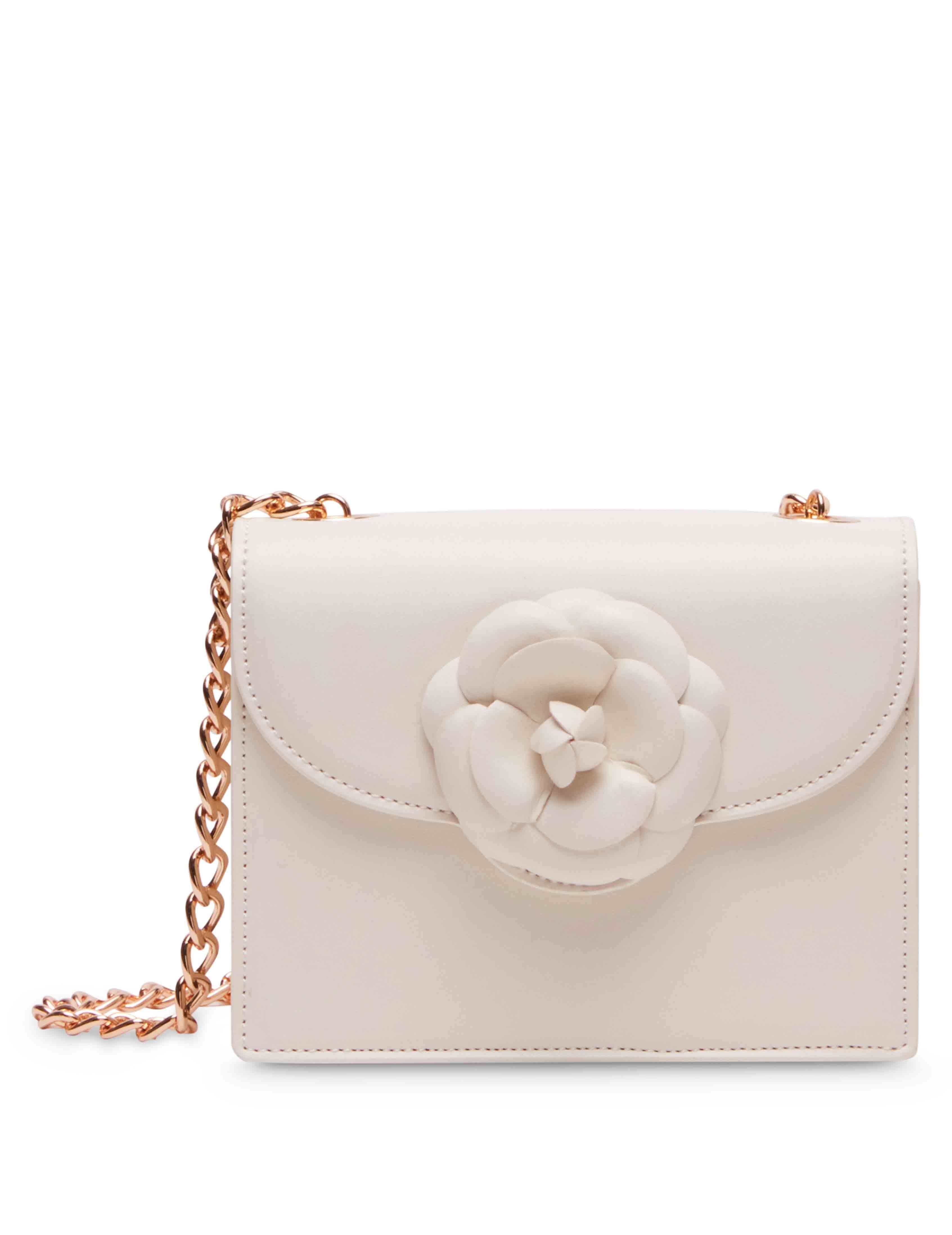 Square Flap Crossbody With Floral Applique sold by Anne Klein