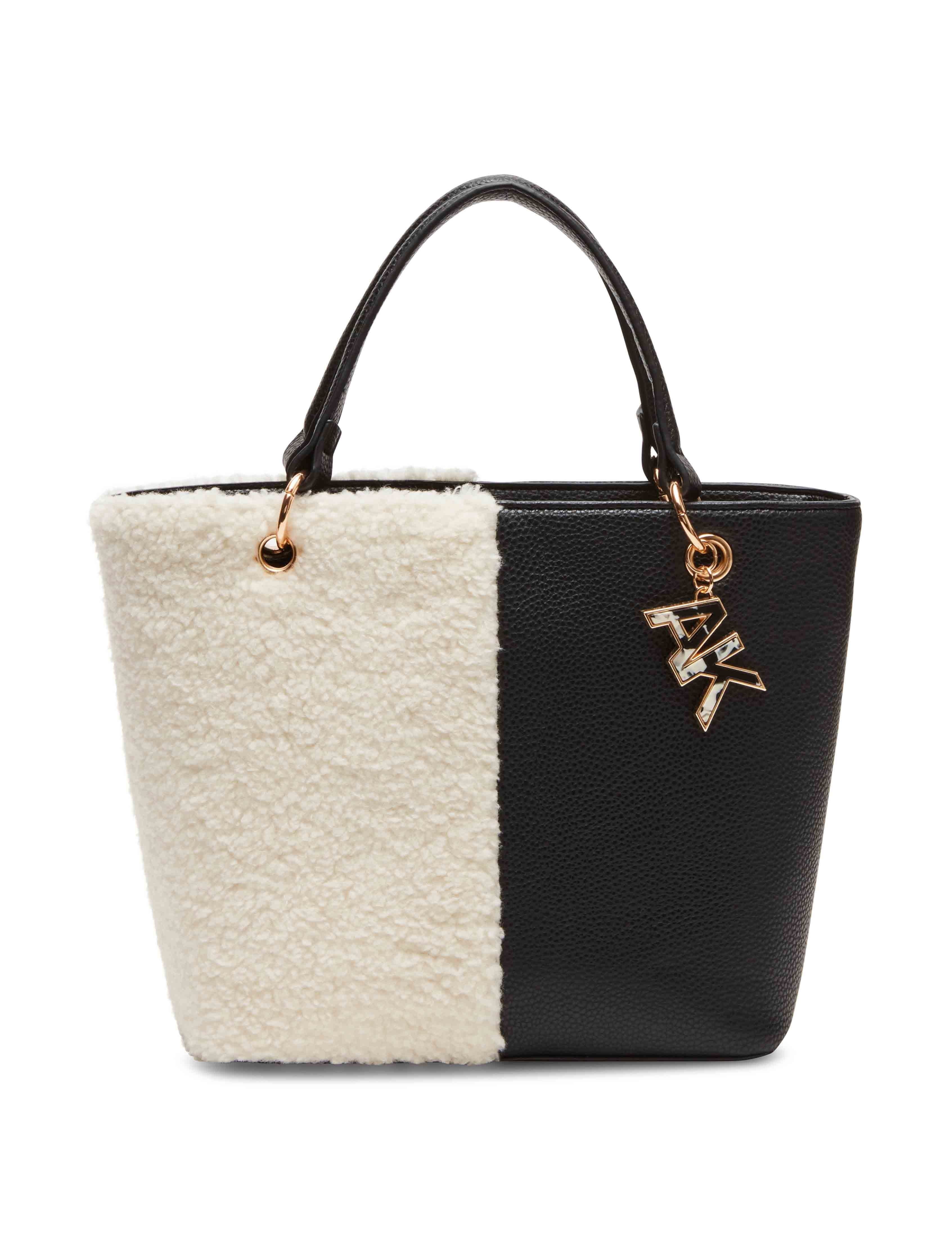 Mini Convertible Sherpa Tote sold by Anne Klein