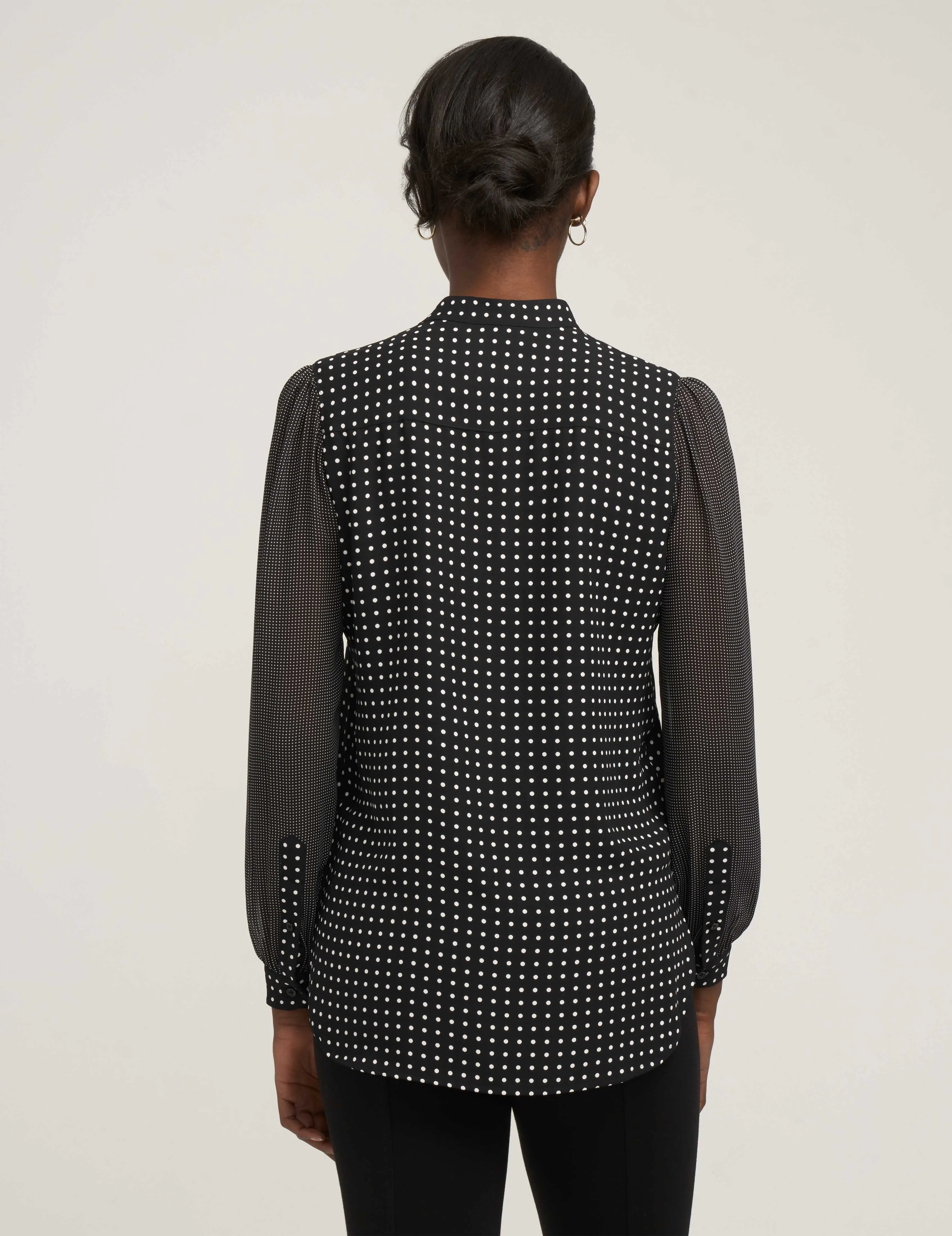 Petite Long Sheer Sleeve Poet Blouse sold by Anne Klein product image thumbnail 2