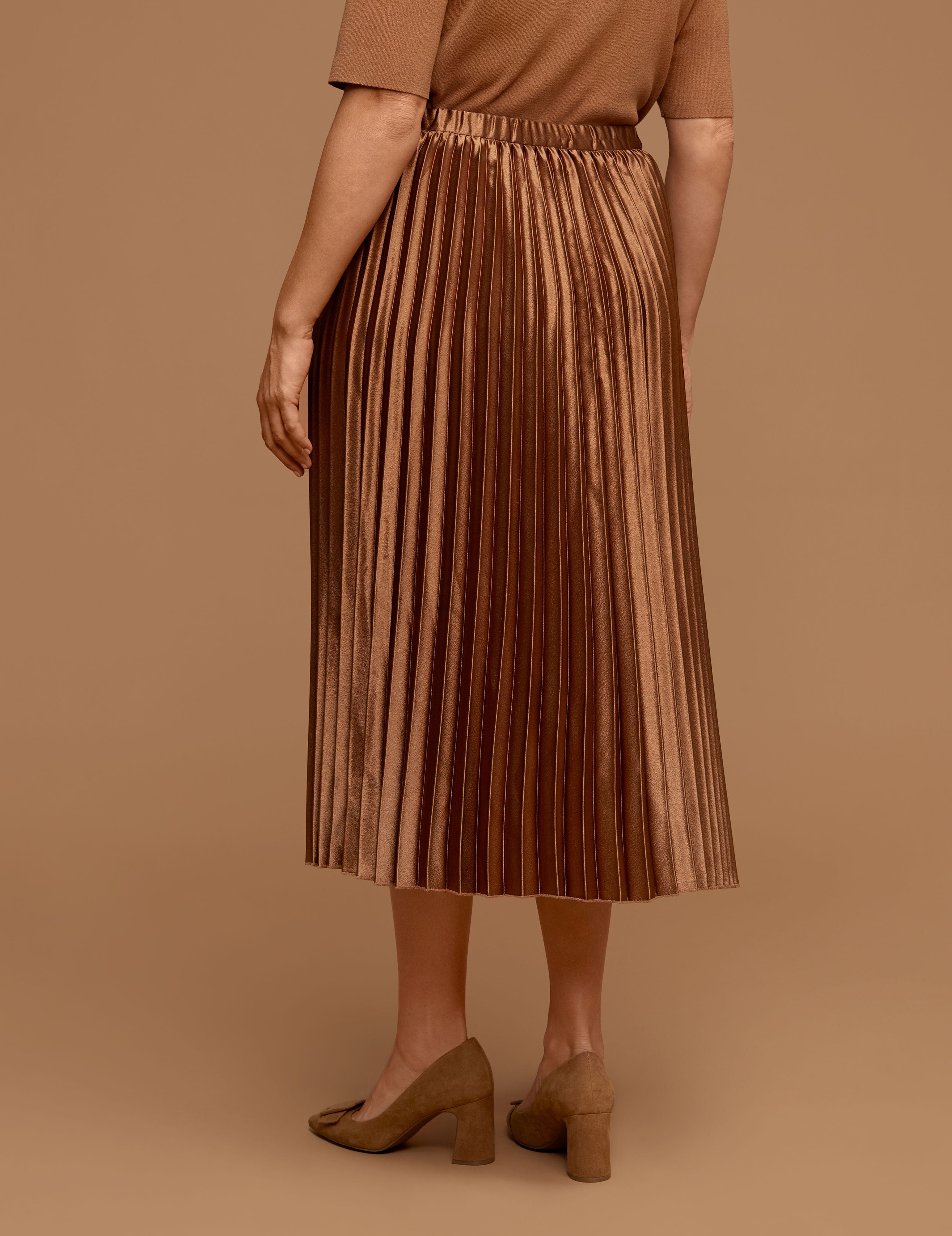 Plus Size Pull On Pleated Skirt sold by Anne Klein product image thumbnail 2