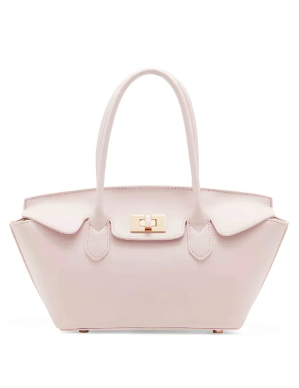 EW Clam Closure Satchel With Turn Lock sold by Anne Klein