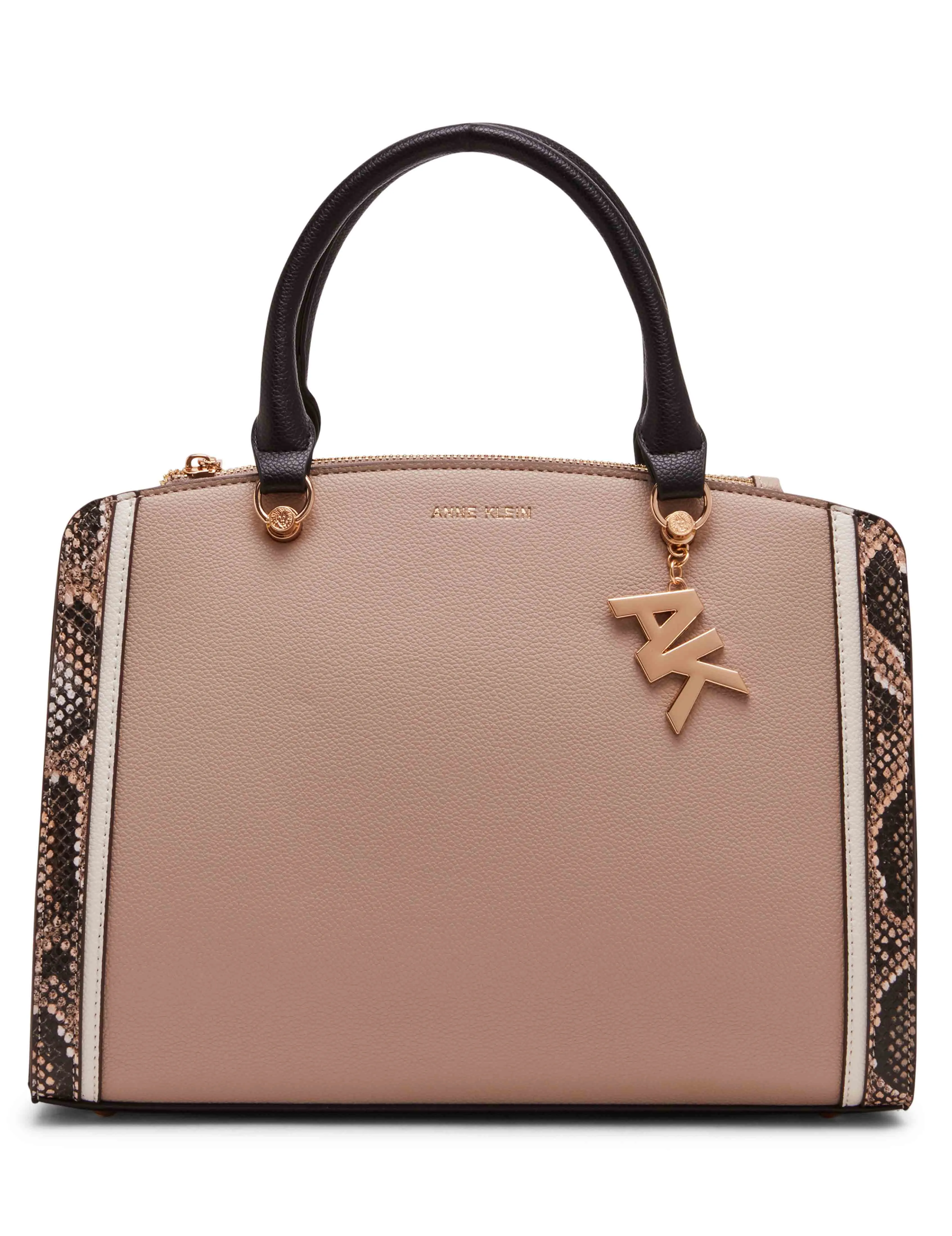 Snake Trimmed Satchel sold by Anne Klein