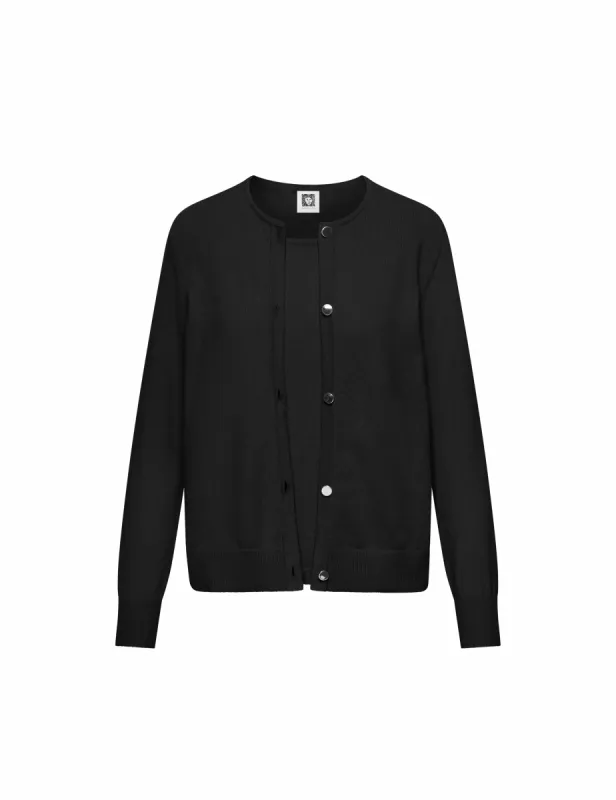 Classic Crew Twofer Cardigan- Clearance sold by Anne Klein