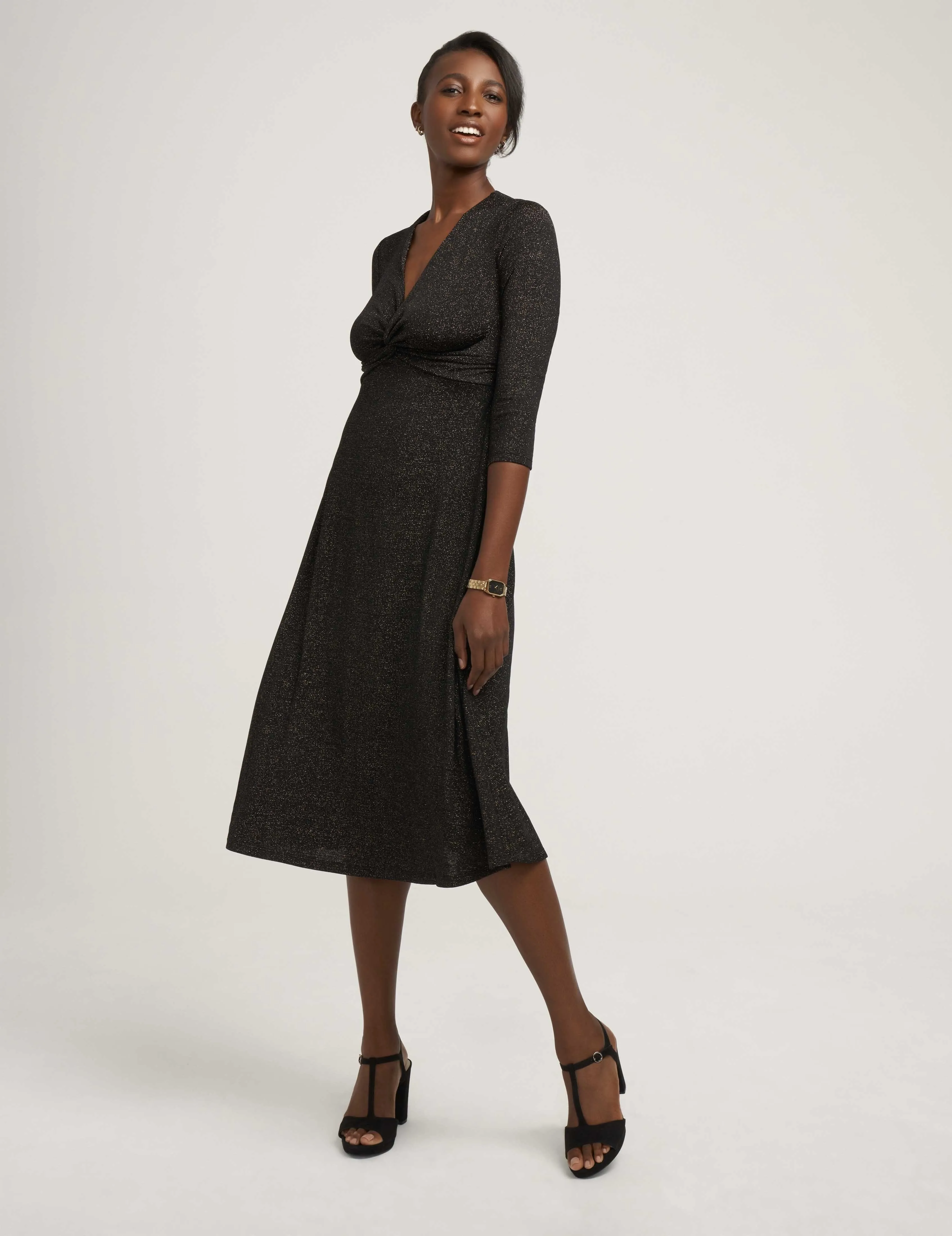 Lurex Knit Knot Dress- Sale sold by Anne Klein product image thumbnail 2