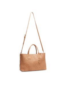 Large Woven Tote With Detachable Pouch sold by Anne Klein