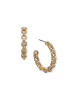Linked C-hoop Gold-tone Earrings sold by Anne Klein