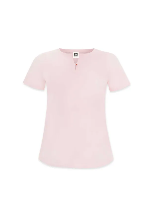 Plus Size Button Split Neck Top- Clearance sold by Anne Klein