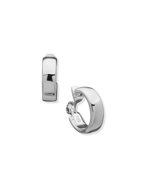 Silver-Tone Clip Hoop Earrings sold by Anne Klein