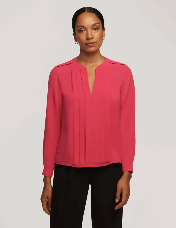 Pleat Front Blouse- Clearance sold by Anne Klein