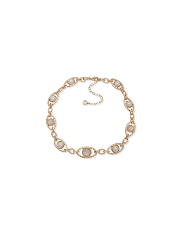 Oval Open Link Collar Necklace sold by Anne Klein