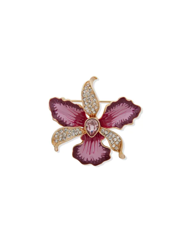 Pink Flower Pin in Gift Box sold by Anne Klein