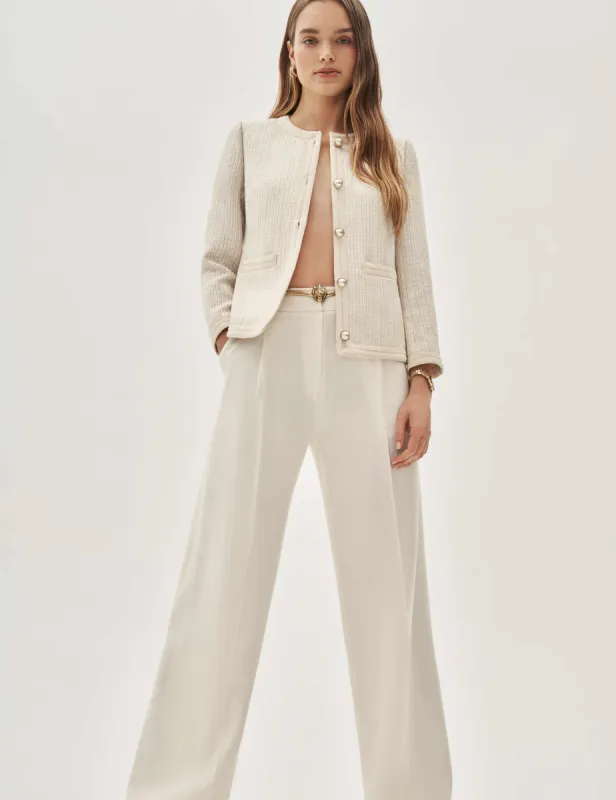 Pearl Button Collarless Jacket- Clearance sold by Anne Klein