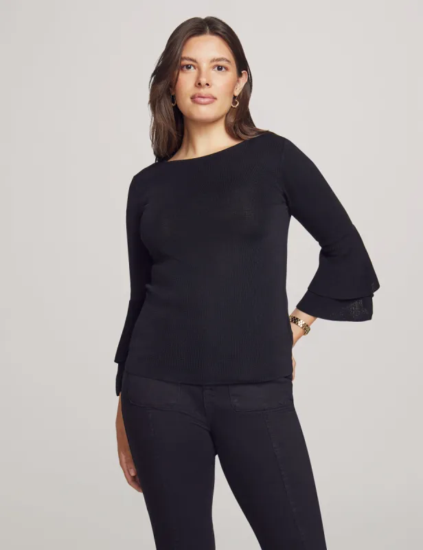 Double Flare Sleeve Sweater sold by Anne Klein