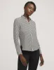 Stripe Blouse With Slit Cuffs sold by Anne Klein