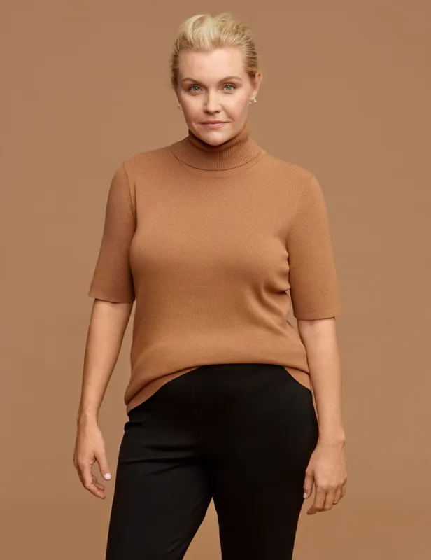 Plus Size Half Sleeve Turtleneck sold by Anne Klein