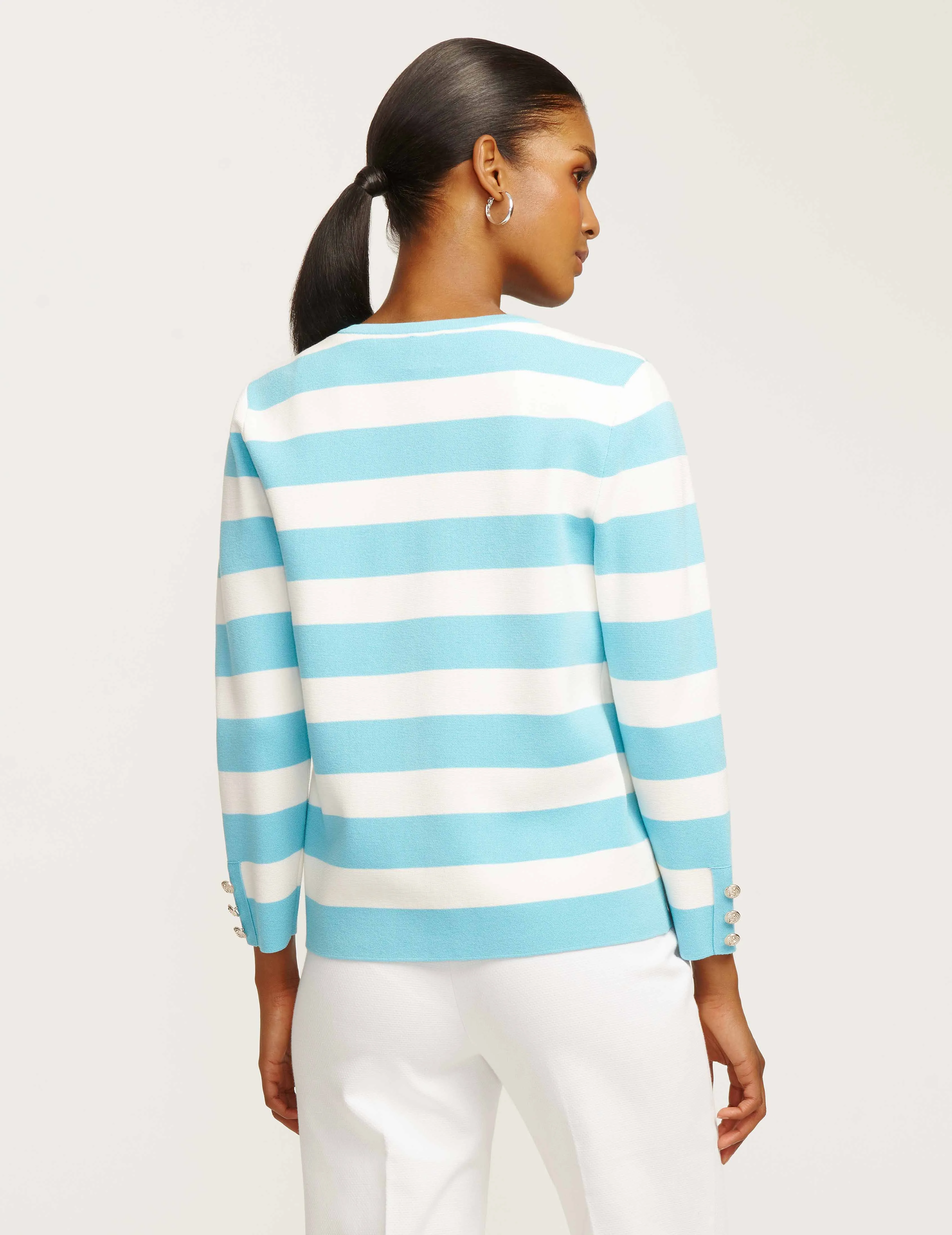 Striped Cardigan- Sale sold by Anne Klein product image thumbnail 4