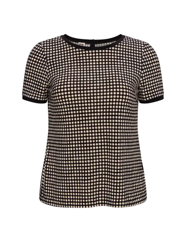 Plus Size Button Back Knit Tee sold by Anne Klein