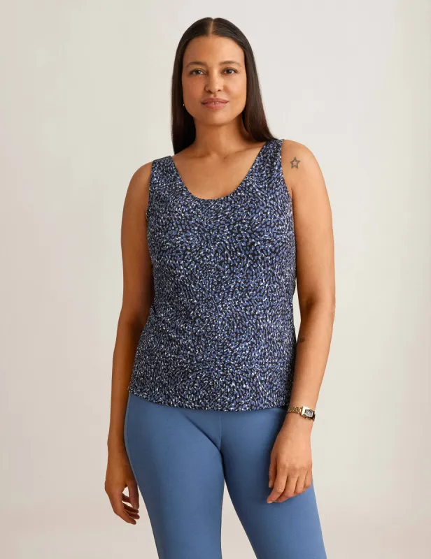 Printed Reversible Rounded Tank sold by Anne Klein