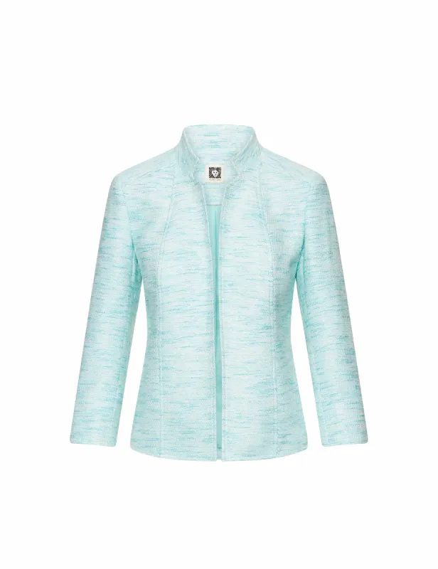Crepe Cropped Stand Collar Jacket- Clearance sold by Anne Klein