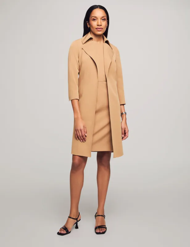 Anne Stretch Wide Collar Kissing Coat- Sale sold by Anne Klein