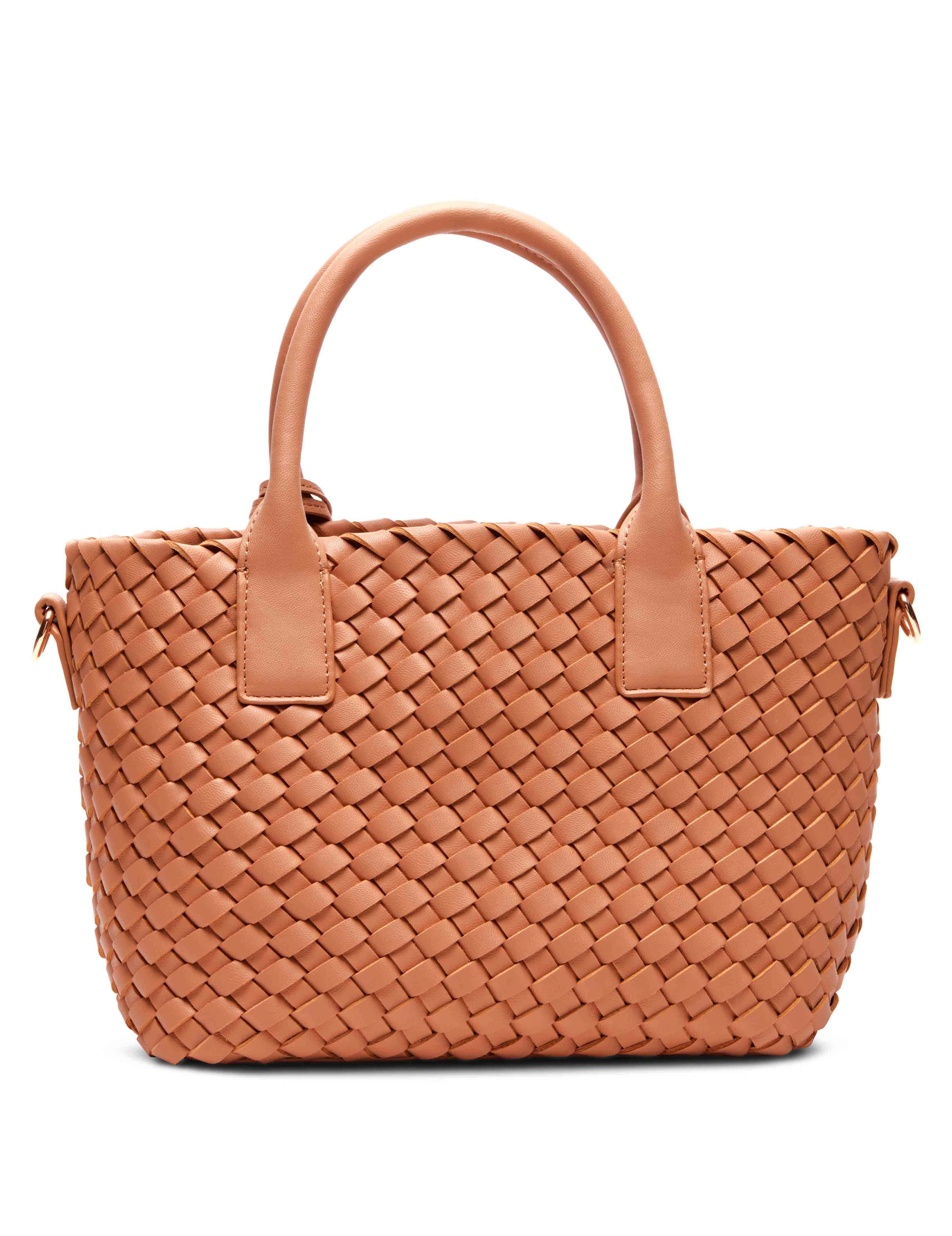 Small Woven Tote With Detachable Pouch sold by Anne Klein product image thumbnail 3