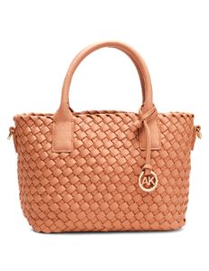 Small Woven Tote With Detachable Pouch sold by Anne Klein